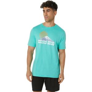 imageASICS Unisex SMSB JOURNEY TRAINING TeeAurora Green Heather