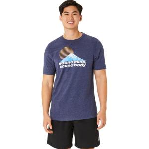 imageASICS Unisex SMSB JOURNEY TRAINING TeePeacoat Heather