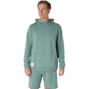 imageASICS Unisex SUNDAY SANA FLEECE HOODIE Training ApparelCeladon