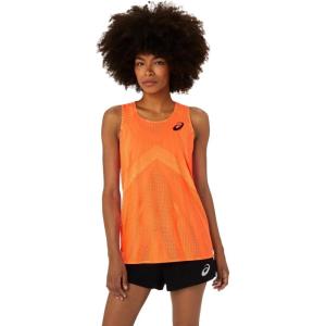 imageASICS Womens ACTIBREEZE SINGLET Running ApparelSunrise RedSafety Yellow