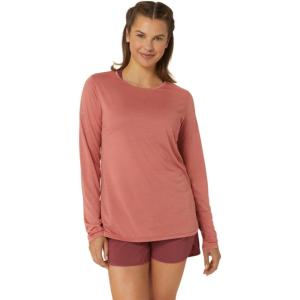 imageASICS Womens NAGINO Run Long Sleeve TOP Running ApparelLight Garnet