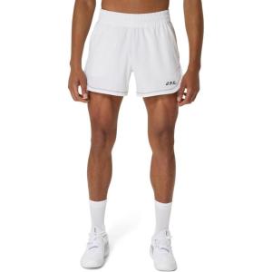 imageASICS Mens 5IN Shorts Tennis ApparelBrilliant White