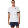 imageASICS Mens MEN COURT Short Sleeve TOP Tennis TopBrilliant WhiteMidnight