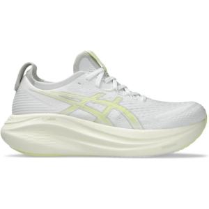 imageASICS Mens GelNimbus 27 Running ShoesWhiteHuddle Yellow