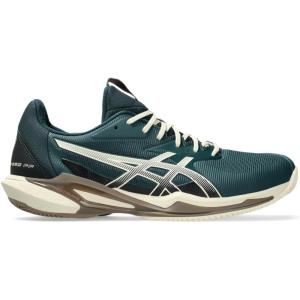 imageASICS Mens Solution Speed FlyteFoam 3 Clay Tennis ShoesSaxon GreenBirch