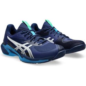 imageASICS Mens Solution Speed FlyteFoam 3 Tennis ShoeBlue Expanse White