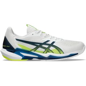 imageASICS Mens Solution Speed FlyteFoam 3 Tennis ShoeWhite Mako Blue