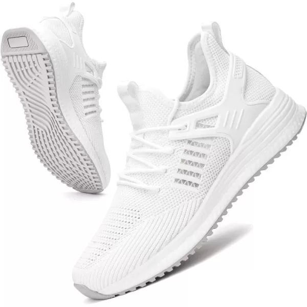 imageSDolphin Mens Running Shoes Sneakers  Tennis Workout Walking Gym Athletic Rubber Sole Breathable Comfortable Non Slip Fashion ShoesCwhite