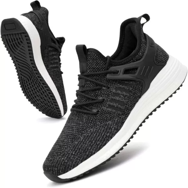 imageSDolphin Mens Running Shoes Sneakers  Tennis Workout Walking Gym Athletic Rubber Sole Breathable Comfortable Non Slip Fashion ShoesEmix Black