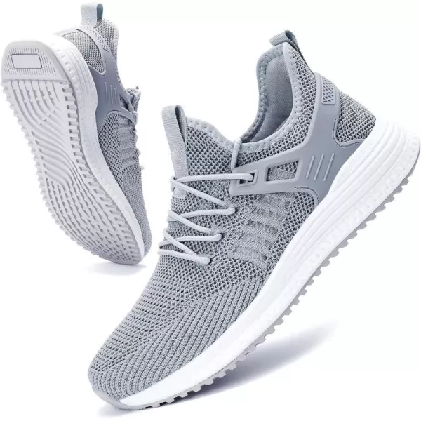 imageSDolphin Mens Running Shoes Sneakers  Tennis Workout Walking Gym Athletic Rubber Sole Breathable Comfortable Non Slip Fashion ShoesKgrey