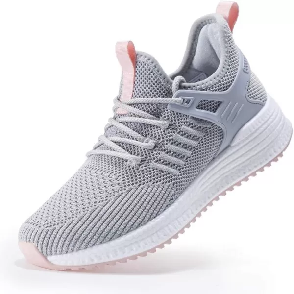 imageSDolphin Running Shoes Women Sneakers  Comfortable Memory Foam Lightweight Walking Tennis Workout Athletic ShoesGrey