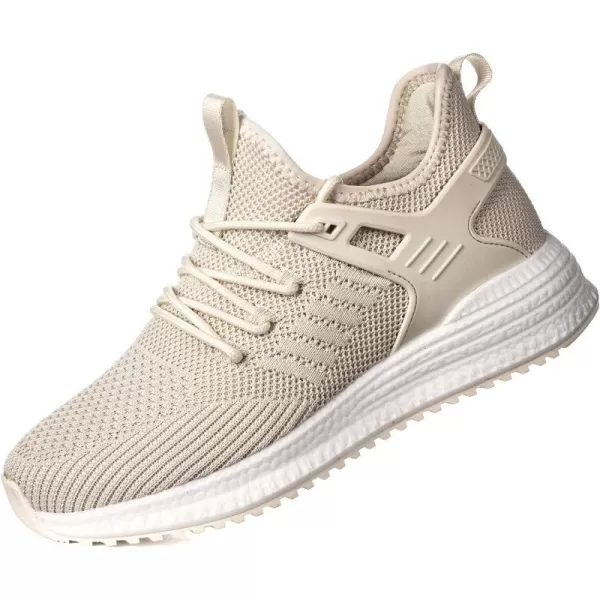 imageSDolphin Running Shoes Women Sneakers  Tennis Workout Walking Gym Lightweight Athletic Comfortable Casual Memory Foam Fashion ShoesBeige