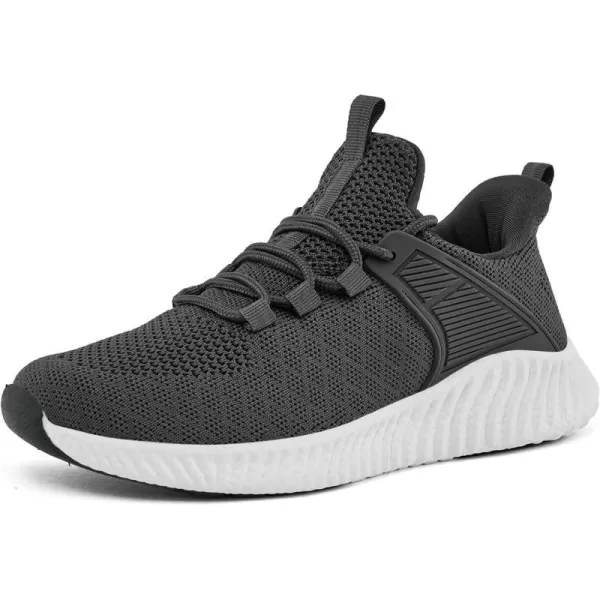 imageWomens Workout Running Shoes  Breathable Comfortable Lightweight Shoes Tennis Sneakers for Walking Gym WorkDarkgrey
