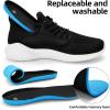 imageSDolphin Walking Shoes Mens Sneakers  Slip on Memory Foam Tennis Running Shoes for Athletic Workout Gym Jogging Lightweight Breathable Casual Sneakers2black White