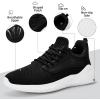imageSDolphin Walking Shoes Mens Sneakers  Slip on Memory Foam Tennis Running Shoes for Athletic Workout Gym Jogging Lightweight Breathable Casual Sneakers2black White