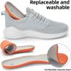 imageSDolphin Walking Shoes Mens Sneakers  Slip on Memory Foam Tennis Running Shoes for Athletic Workout Gym Jogging Lightweight Breathable Casual Sneakers2light Grey