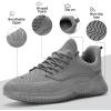 imageSDolphin Walking Shoes Mens Sneakers  Slip on Memory Foam Tennis Running Shoes for Athletic Workout Gym Jogging Lightweight Breathable Casual Sneakers2all Grey