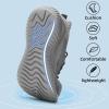 imageSDolphin Walking Shoes Mens Sneakers  Slip on Memory Foam Tennis Running Shoes for Athletic Workout Gym Jogging Lightweight Breathable Casual Sneakers2all Grey