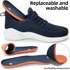 imageSDolphin Walking Shoes Mens Sneakers  Slip on Memory Foam Tennis Running Shoes for Athletic Workout Gym Jogging Lightweight Breathable Casual Sneakers2blue