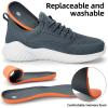 imageSDolphin Walking Shoes Mens Sneakers  Slip on Memory Foam Tennis Running Shoes for Athletic Workout Gym Jogging Lightweight Breathable Casual Sneakers2dark Grey