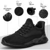 imageSDolphin Walking Shoes Mens Sneakers  Slip on Memory Foam Tennis Running Shoes for Athletic Workout Gym Jogging Lightweight Breathable Casual Sneakers2all Black