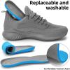 imageSDolphin Walking Shoes Mens Sneakers  Slip on Memory Foam Tennis Running Shoes for Athletic Workout Gym Jogging Lightweight Breathable Casual Sneakers2all Grey
