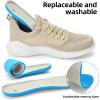 imageSDolphin Walking Shoes Mens Sneakers  Slip on Memory Foam Tennis Running Shoes for Athletic Workout Gym Jogging Lightweight Breathable Casual Sneakers2beige