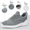 imageSDolphin Walking Shoes Mens Sneakers  Slip on Memory Foam Tennis Running Shoes for Athletic Workout Gym Jogging Lightweight Breathable Casual Sneakers2mix Grey