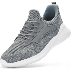 imageSDolphin Walking Shoes Mens Sneakers  Slip on Memory Foam Tennis Running Shoes for Athletic Workout Gym Jogging Lightweight Breathable Casual Sneakers2mix Grey