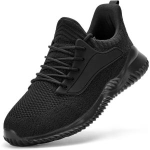 imageSDolphin Walking Shoes Mens Sneakers  Slip on Memory Foam Tennis Running Shoes for Athletic Workout Gym Jogging Lightweight Breathable Casual Sneakers2all Black