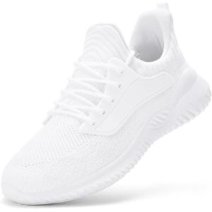 imageSDolphin Walking Shoes Mens Sneakers  Slip on Memory Foam Tennis Running Shoes for Athletic Workout Gym Jogging Lightweight Breathable Casual Sneakers2white