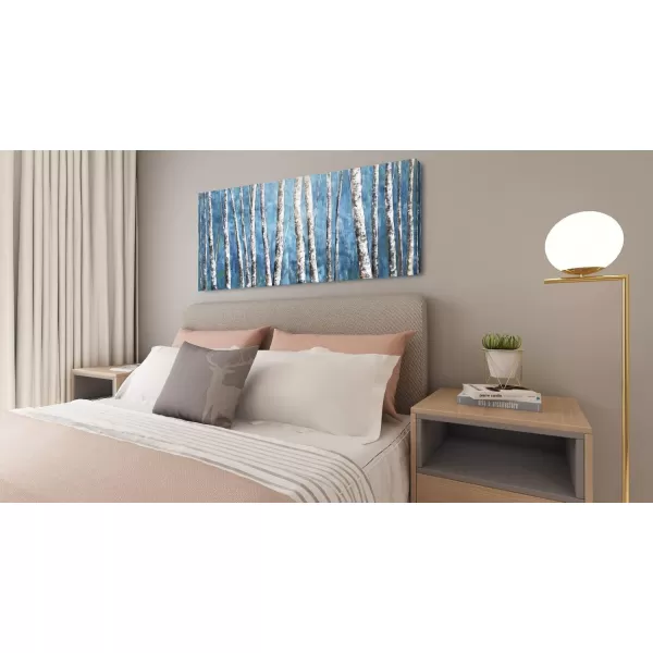 Yihui Arts Birch Tree Canvas Wall Art With Textured and Gold Foil Modern Abstract Forest Paintings Contemporary Landscape Pictures Large Artwork for Living Room Bedroom Dinning Room Decor