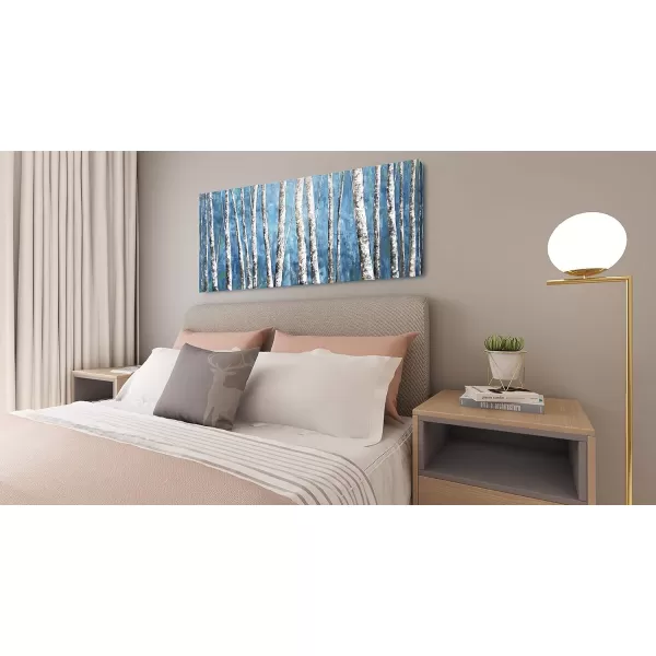 Yihui Arts Birch Tree Canvas Wall Art With Textured and Gold Foil Modern Abstract Forest Paintings Contemporary Landscape Pictures Large Artwork for Living Room Bedroom Dinning Room Decor