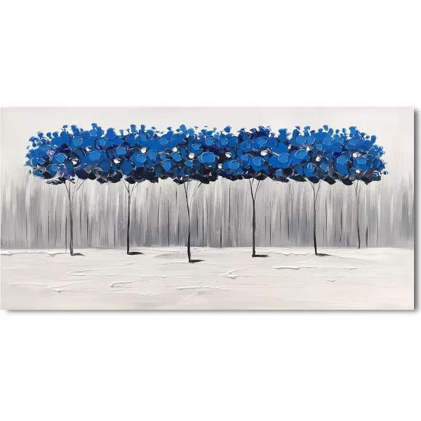 Yihui Arts Birch Tree Canvas Wall Art With Textured and Gold Foil Modern Abstract Forest Paintings Contemporary Landscape Pictures Large Artwork for Living Room Bedroom Dinning Room Decor