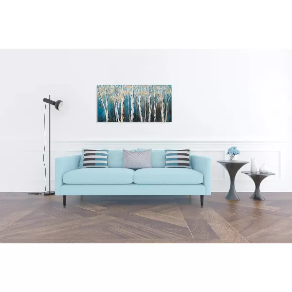 Yihui Arts Birch Tree Canvas Wall Art With Textured and Gold Foil Modern Abstract Forest Paintings Contemporary Landscape Pictures Large Artwork for Living Room Bedroom Dinning Room Decor