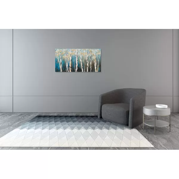 Yihui Arts Birch Tree Canvas Wall Art With Textured and Gold Foil Modern Abstract Forest Paintings Contemporary Landscape Pictures Large Artwork for Living Room Bedroom Dinning Room Decor