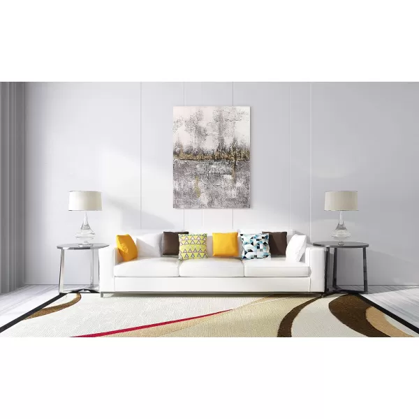 Yihui Arts Canvas Wall Art Decor Hand Painted Black and White Abstract Painting Large Art Pictures Modern Artwork for Living Room Bedroom Office Decor 