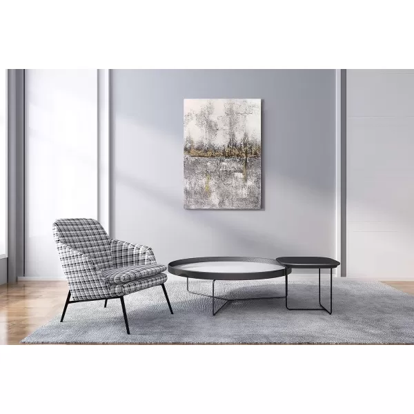 Yihui Arts Canvas Wall Art Decor Hand Painted Black and White Abstract Painting Large Art Pictures Modern Artwork for Living Room Bedroom Office Decor 
