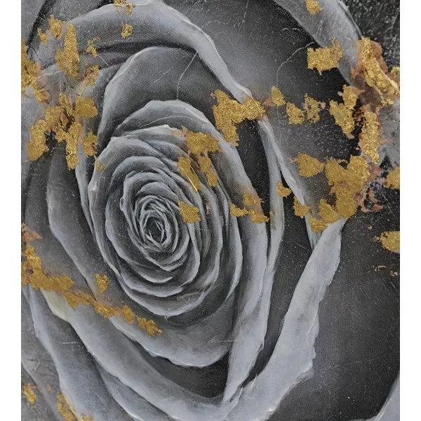 Yihui Arts Flower Canvas Wall Art Hand Painted Aesthetic Paintings Abstract Square Artworks Pictures for Living Room Bedroom Decoration