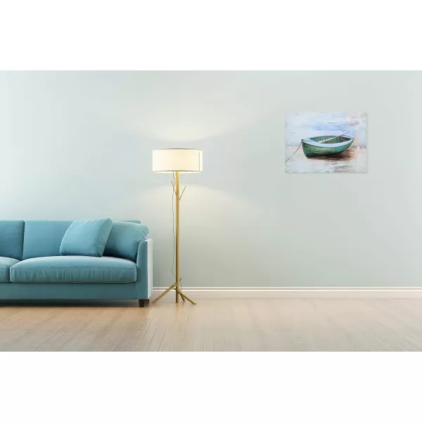 Yihui Arts Sea Turtle Wall Art Hand Painted Coastal Paintings Nautical Decor Blue and White Canvas Pictures Ocean Animal Posters for Living Room Bedroom Bathroom Decoration