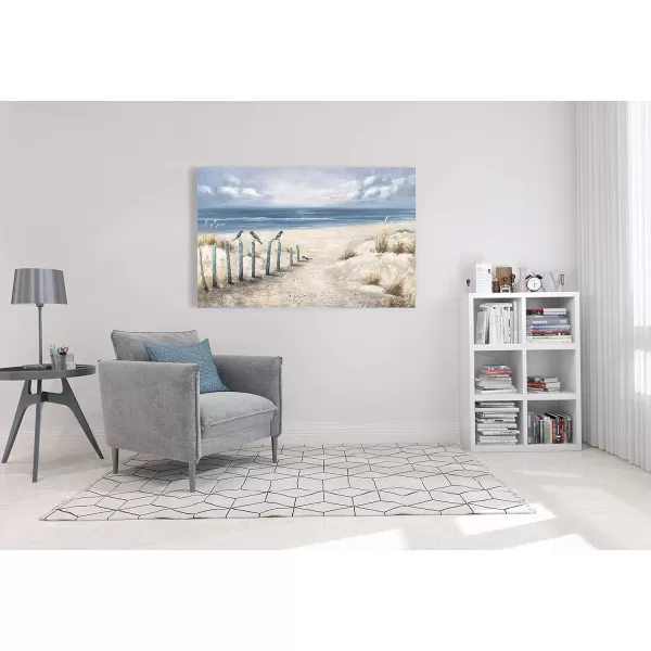 Yihui Arts Sea Turtle Wall Art Hand Painted Coastal Paintings Nautical Decor Blue and White Canvas Pictures Ocean Animal Posters for Living Room Bedroom Bathroom Decoration