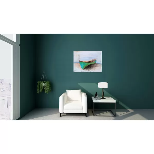 Yihui Arts Sea Turtle Wall Art Hand Painted Coastal Paintings Nautical Decor Blue and White Canvas Pictures Ocean Animal Posters for Living Room Bedroom Bathroom Decoration