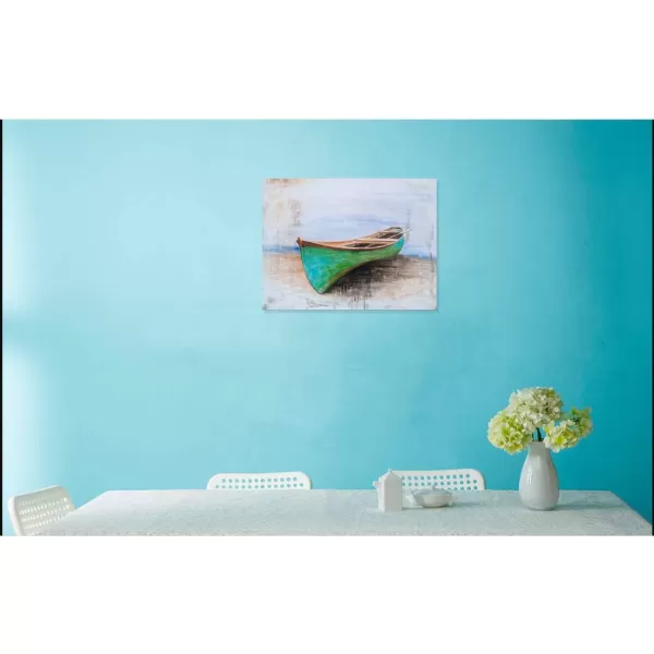 Yihui Arts Sea Turtle Wall Art Hand Painted Coastal Paintings Nautical Decor Blue and White Canvas Pictures Ocean Animal Posters for Living Room Bedroom Bathroom Decoration