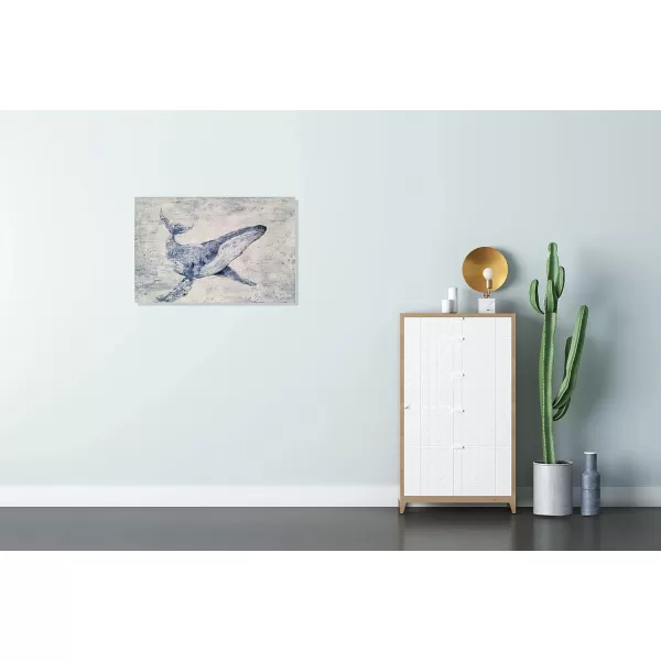 Yihui Arts Sea Turtle Wall Art Hand Painted Coastal Paintings Nautical Decor Blue and White Canvas Pictures Ocean Animal Posters for Living Room Bedroom Bathroom Decoration