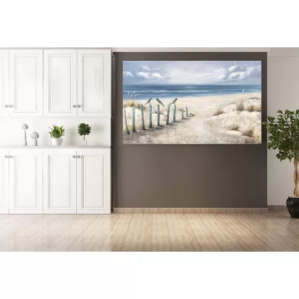 Yihui Arts Sea Turtle Wall Art Hand Painted Coastal Paintings Nautical Decor Blue and White Canvas Pictures Ocean Animal Posters for Living Room Bedroom Bathroom Decoration