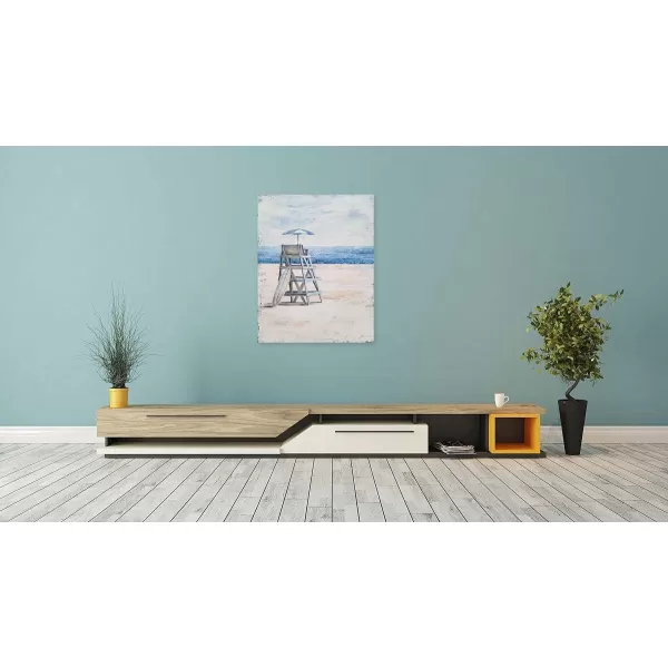 Yihui Arts Sea Turtle Wall Art Hand Painted Coastal Paintings Nautical Decor Blue and White Canvas Pictures Ocean Animal Posters for Living Room Bedroom Bathroom Decoration