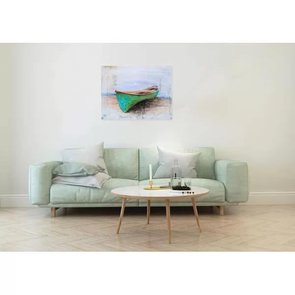 Yihui Arts Sea Turtle Wall Art Hand Painted Coastal Paintings Nautical Decor Blue and White Canvas Pictures Ocean Animal Posters for Living Room Bedroom Bathroom Decoration