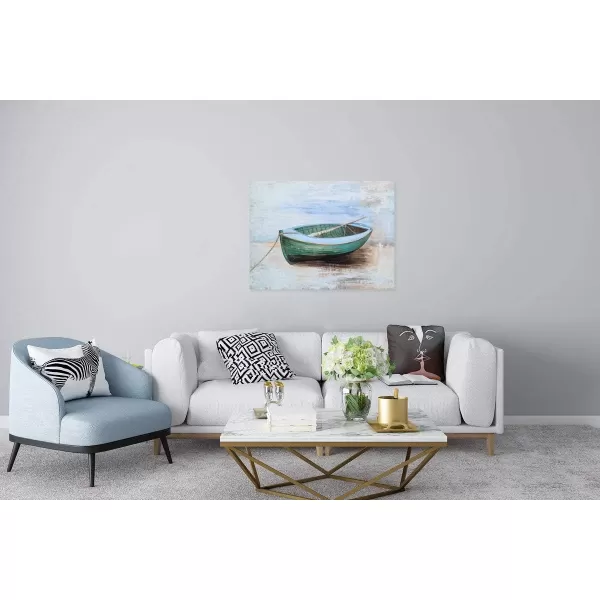 Yihui Arts Sea Turtle Wall Art Hand Painted Coastal Paintings Nautical Decor Blue and White Canvas Pictures Ocean Animal Posters for Living Room Bedroom Bathroom Decoration