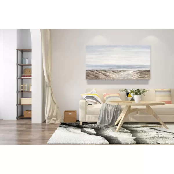 Yihui Arts Sea Turtle Wall Art Hand Painted Coastal Paintings Nautical Decor Blue and White Canvas Pictures Ocean Animal Posters for Living Room Bedroom Bathroom Decoration