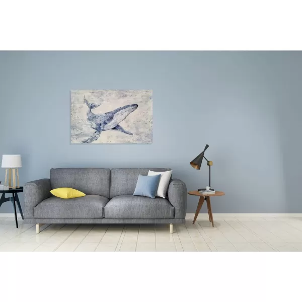 Yihui Arts Sea Turtle Wall Art Hand Painted Coastal Paintings Nautical Decor Blue and White Canvas Pictures Ocean Animal Posters for Living Room Bedroom Bathroom Decoration